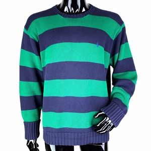 Polo Ralph Lauren XL Blue & Green Sweater